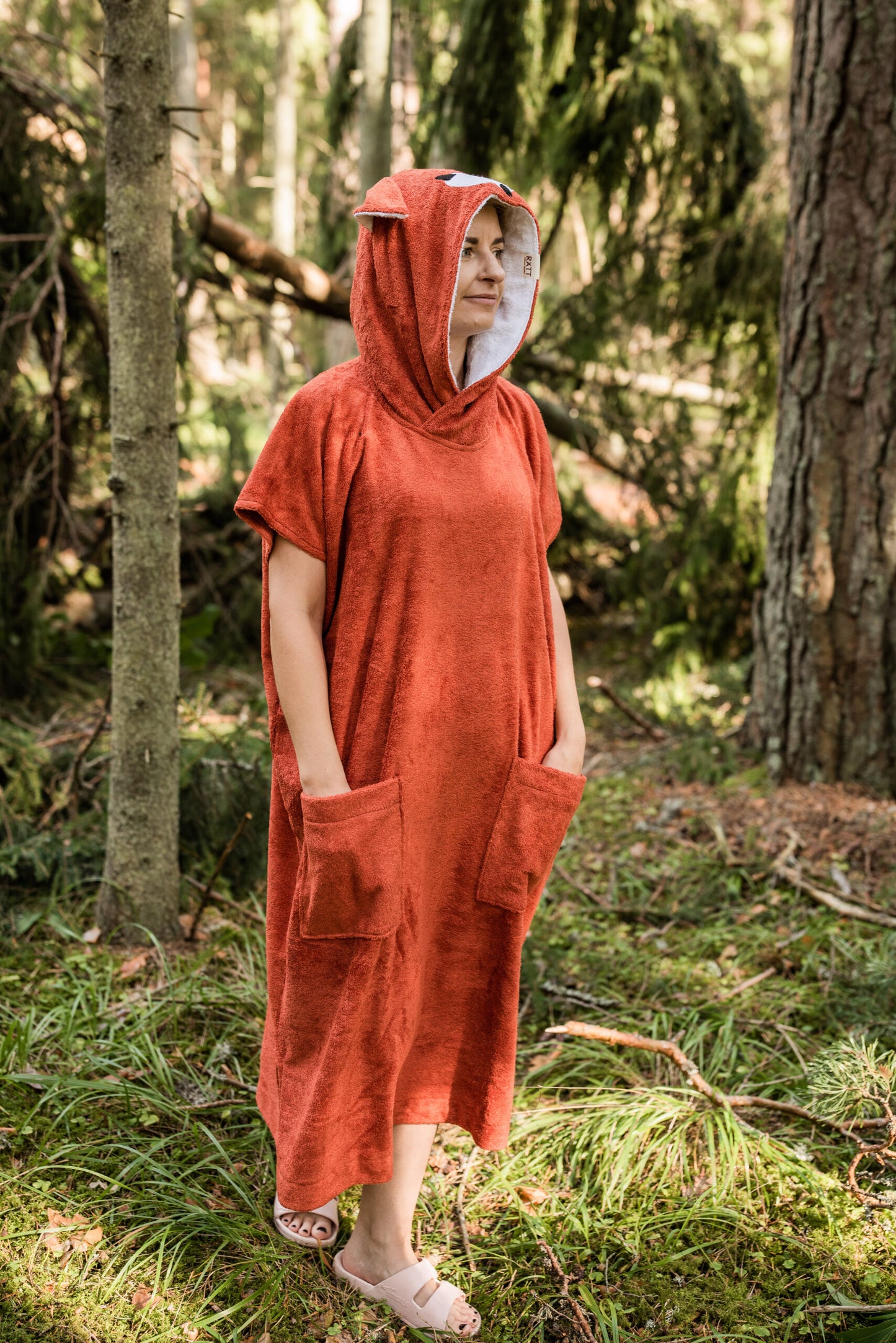 Bambukinis frontinis trumparankovis pončas "FOX" - Suaugusiems, Vyrams ir Moterims