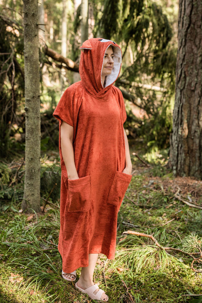 Bambukinis frontinis trumparankovis pončas "FOX" - Suaugusiems, Vyrams ir Moterims